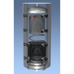Hajdu Aquastic AQ PT6.2 2000C2 ErP puffertartály, két hőcserélős - 2000 literes